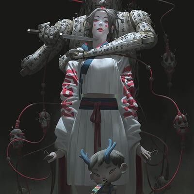 one