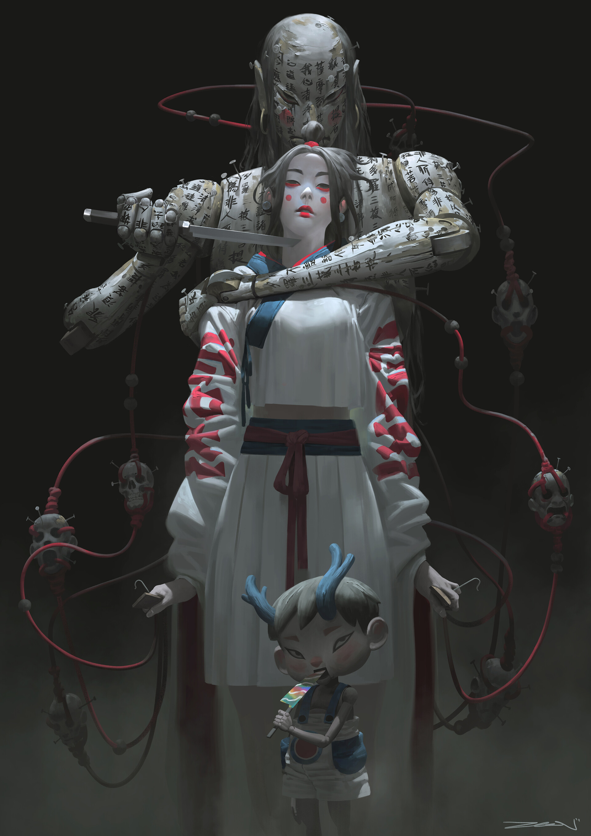 one